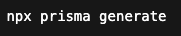 generate prisma